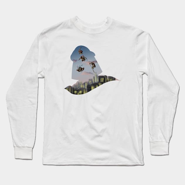 The Shredder Long Sleeve T-Shirt by mattskilton